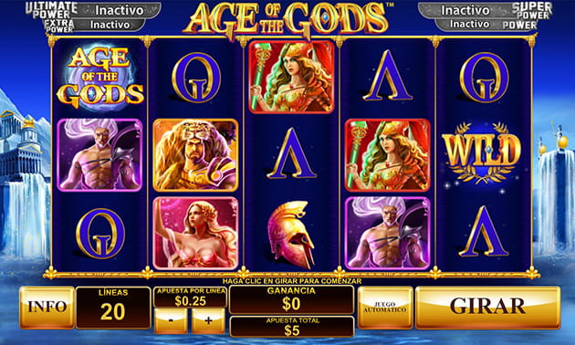 Juego de tragaperras Age of the Gods de Playtech