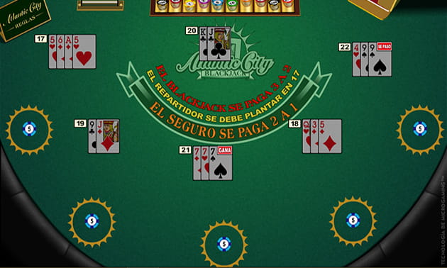 Atlantic City Oro Multimano de Microgaming