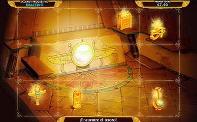 Función bonus Explora la Tumba de Tutankamón en la slot Pharaoh's Treasure Deluxe