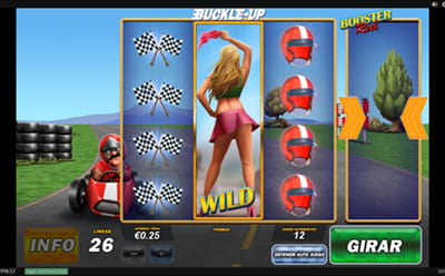 Función Wild extendido en la slot Buckle Up.