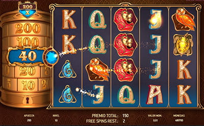 Cambio de nivel en los premios de giros gratis de la slot Turn Your Fortune