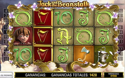 Colección de tesoros en la slot Jack and the Beanstalk