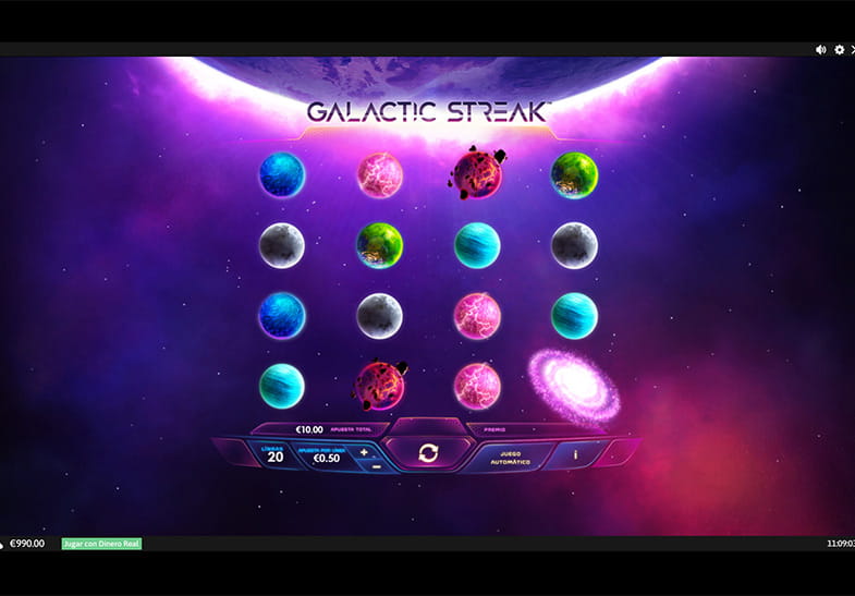Jugar en versión demo de la tragaperras Galactic Streak