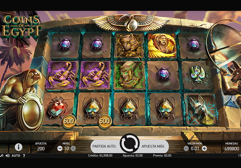 Versión demo de la slot Coins of Egypt.