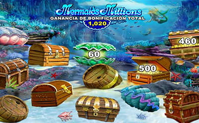 Ganancia en juego del Bonus de Mermaids Millioins