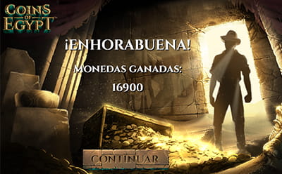 Ganancia en la slot Coins of Egypt.