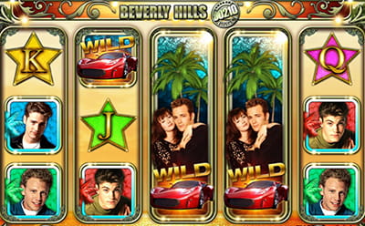 Fase Giros gratis de los chicos de la tragaperras Beverly Hills 90210.