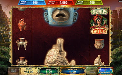 Pantalla de la función Giros gratis en slot Maya de Red Rake