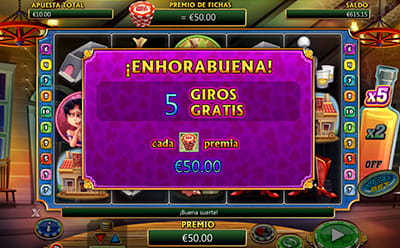 Ganancia de 5 giros gratis en la slot Wild West de NextGen