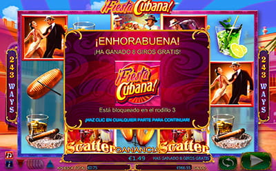 Giros gratis en la slot Fiesta Cubana