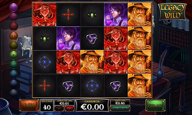 Pantalla inicial de la slot Legacy of the Wild