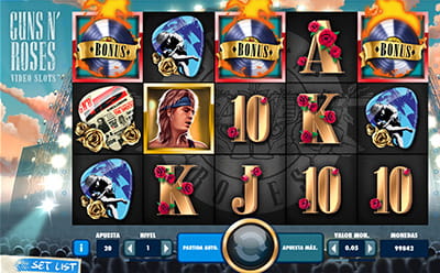 Guns N‘ Roses juego del Bonus