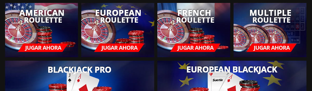 la selección de juegos de mesa en Suertia
