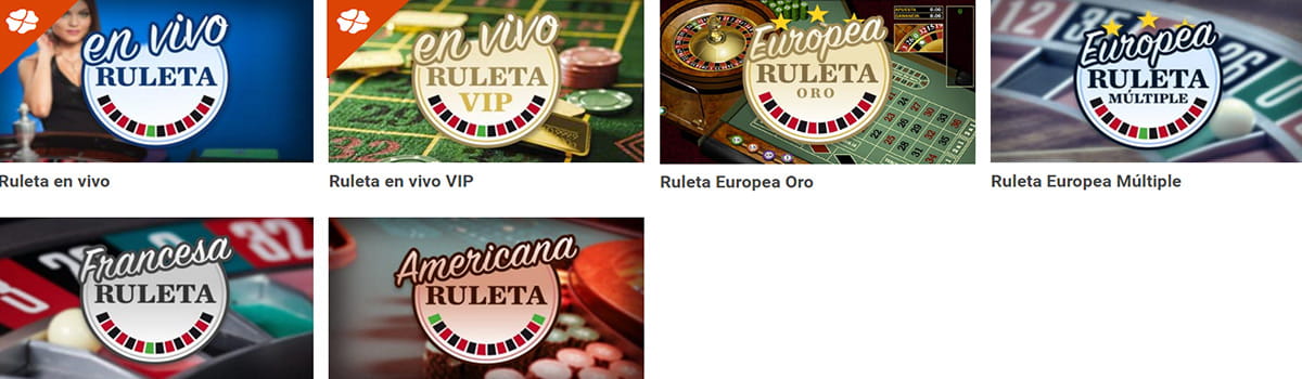 juegos de ruleta en Luckia