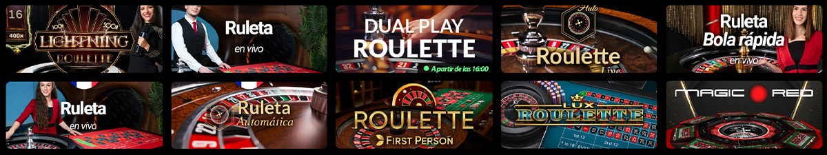 Ruleta, blackjack y otros juegos en el casino Pause & Play.