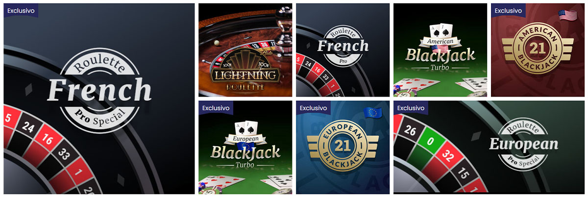 Ruleta, blackjack y otros juegos en el casino PlayJango.