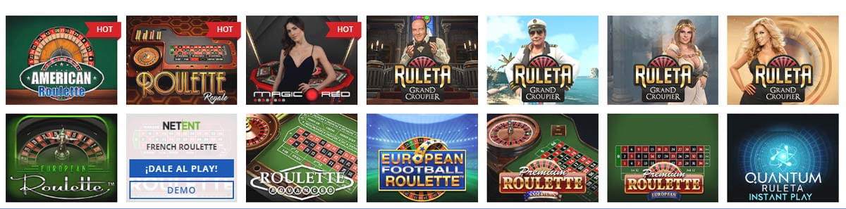 Ruleta, videobingo y otros juegos en el casino Lowen Play.