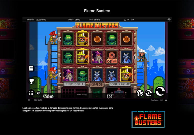 Versión gratuita de la tragaperras Flame Busters