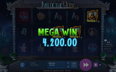 Alta ganancia de la slot Art of the Heist de Playson