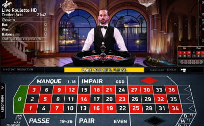 Crupier de ruleta francesa en vivo de NetEnt