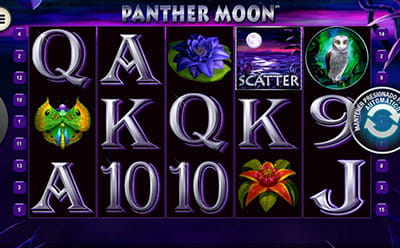 Panel de control de Panther Moon en su versión móvil