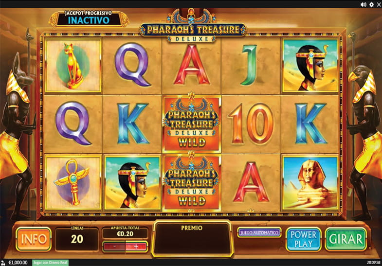 La slot ambientada en Antiguo Egipto Pharaoh´s Treasure Deluxe de Playtech