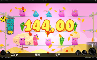 Premio en giros gratis en la slot Birds on a Wire.