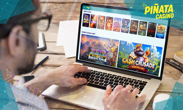 Una persona jugando en Piñata Casino.