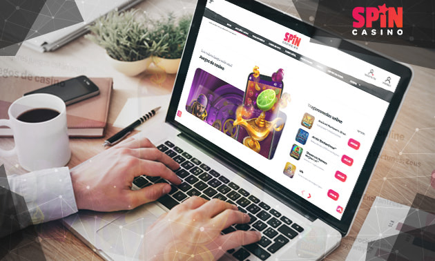 Casino online Novibet en una computadora de un jugador.