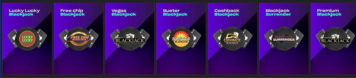 Ruleta, blackjack y otros juegos en el casino Versus