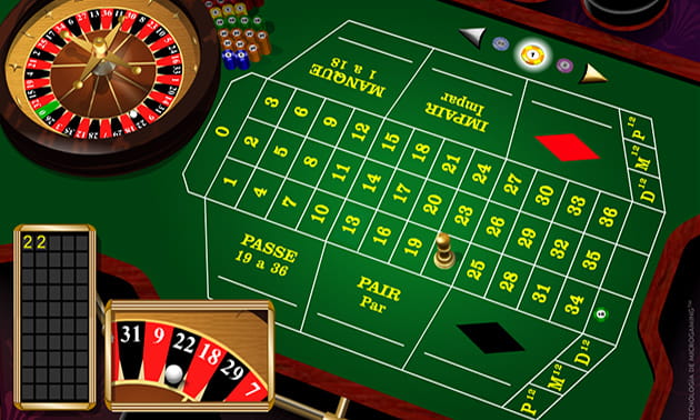 ruleta francesa de Microgaming con La Partage