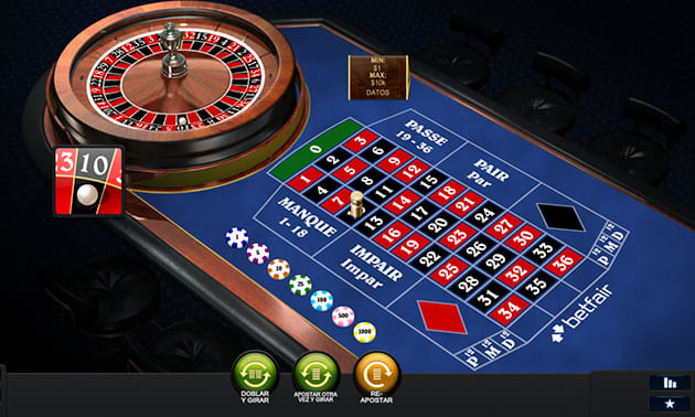 ruleta francesa Premium de Playtech