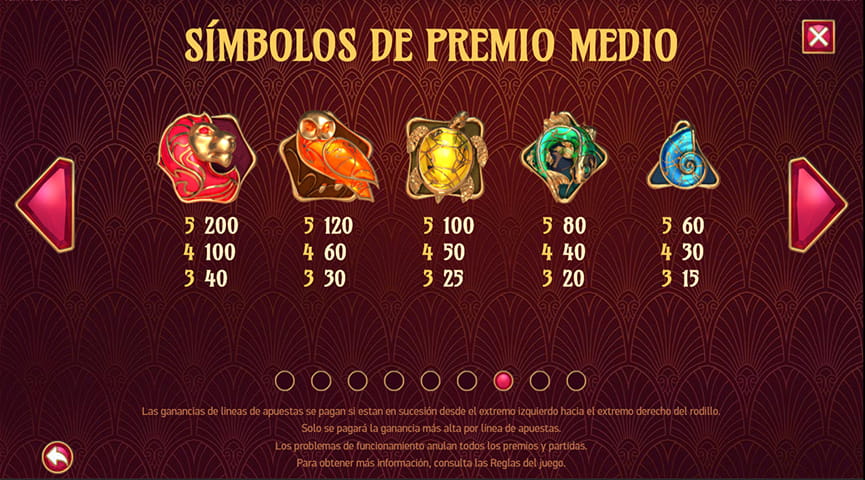 Símbolos de premio medio en la slot Turn Your Fortune