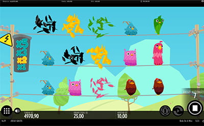 Ronda de bonificación con giros gratis en la slot Birds on a Wire.