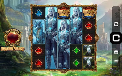 Panel de juego de la tragaperras Dragon Shard de Microgaming