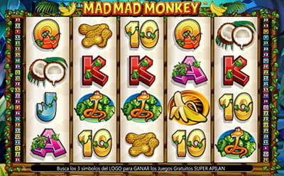 La slot Mad Mad Monkey en casino Luckia