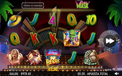 Juego de bonificación de The Mask de Giros Gratis.