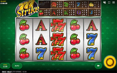 La tragamonedas online 777Strike en el casino 10bet en México.