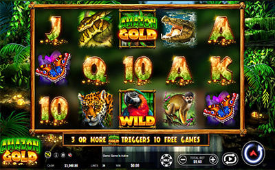 La tragamonedas online Amazon Gold en el casino Strendus en México.