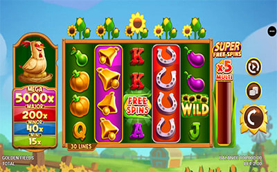 La tragamonedas online Golden Fields en el casino Betway en México.