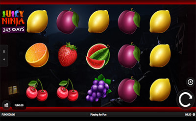 La tragamonedas online Juicy Ninja en el casino Strendus en México.