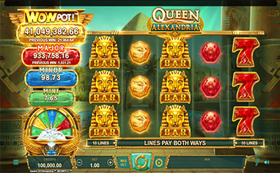 La tragamonedas online Queen of Alexandria en el casino Winpot en México.