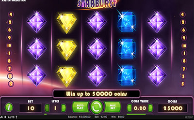La tragamonedas online Starburst en Spin Casino México.