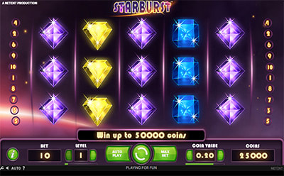 La tragamonedas online Starbust en el casino NetBet en México.