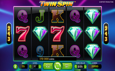La tragamonedas online Twin Spin en el casino PlayUZU en México.
