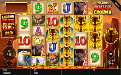 La tragamonedas online Wolf Legend en el casino PlayUZU en México.