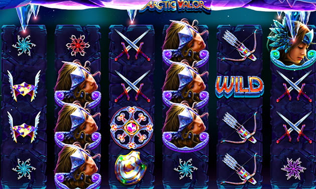 Pantalla de inicio de la slot Arctic Valor