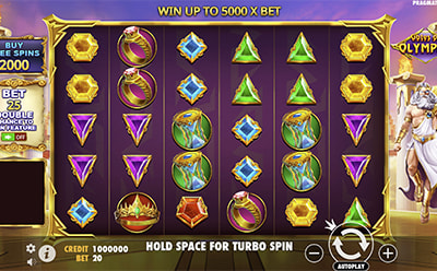 La tragaperras online Gates of Olympus en el casino OlyBet en España.