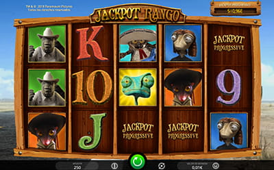 Pantalla inicial de la slot Jackpot Rango en casino777
