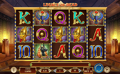 La tragaperras online Legacy of Dead en el casino SpeedyBet en España.